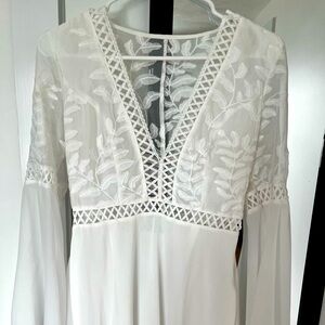 Lace and Crotchet white dress